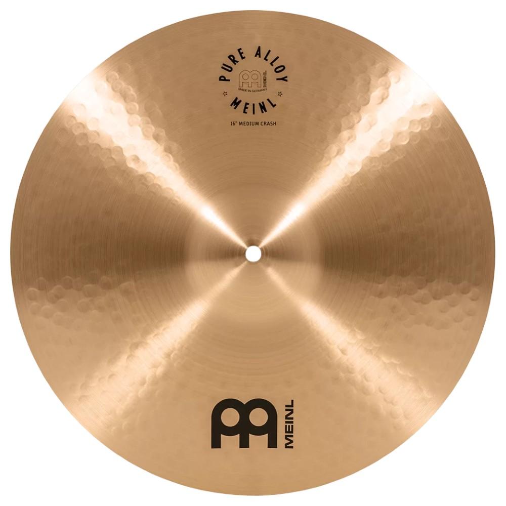 meinl crash cymbals meinl pa16mc pure alloy 16" (41cm) crash traditional cymbals