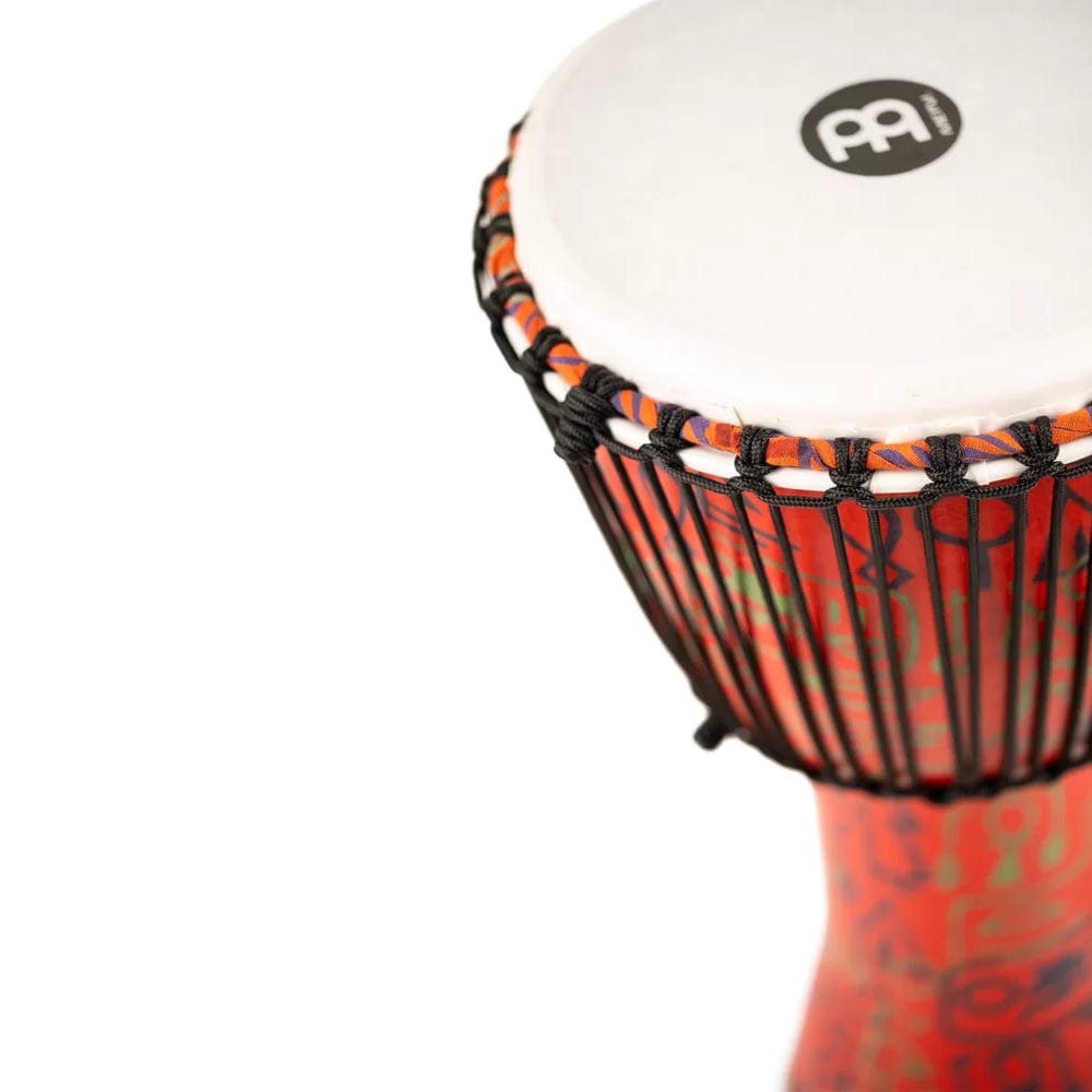 meinl djembes meinl percussion travel series 12 rope tuned synthetic djembe #design-pattern_pharaohs-script