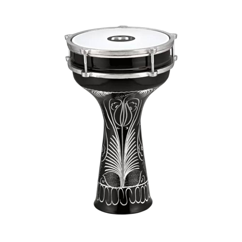 Meinl Hand Percussions Black Meinl Hand Engraved 8 Inch Aluminum Darbuka