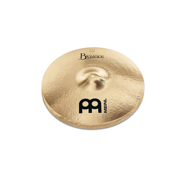 meinl hi hat cymbals meinl b14mh-b byzance 14-inch brilliant medium hi-hat cymbal