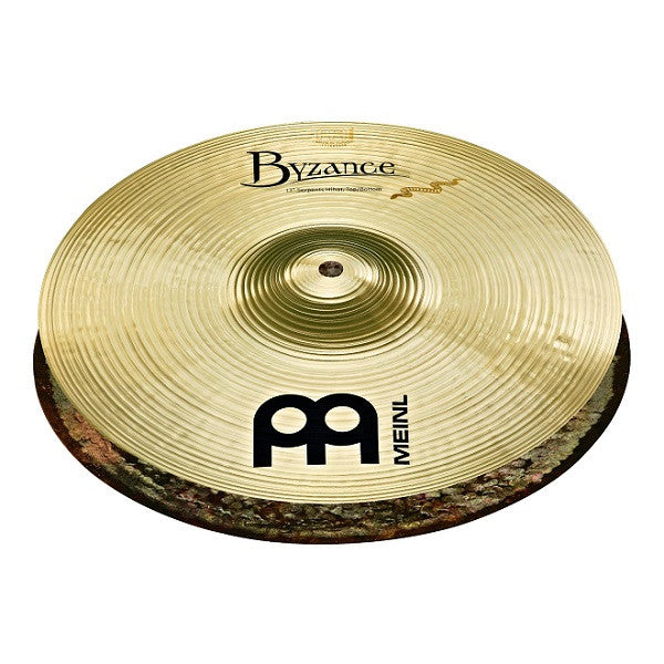 meinl hi hat cymbals meinl b14sh-b byzance 14-inch brilliant serpents hi-hat cymbal