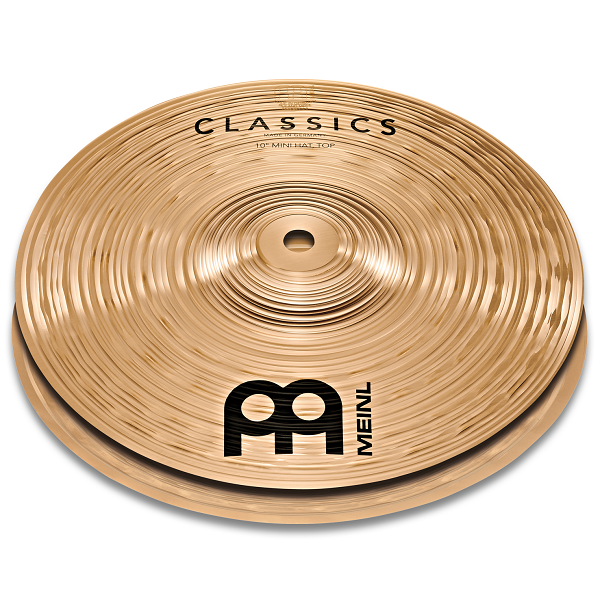 meinl hi hat cymbals meinl c10mh 10-inch classics mini hat cymbal