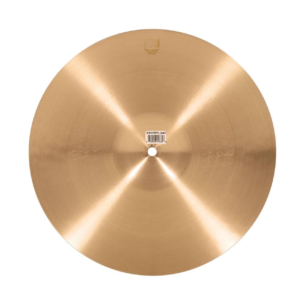 meinl hi hat cymbals meinl pa14mh 14-inch pure alloy medium hi-hat cymbals