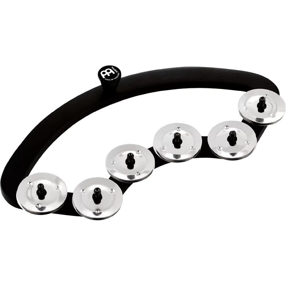 meinl tambourines meinl bbta2-bk backbeat for 13" to 14" drums stainless steel jingles tambourine