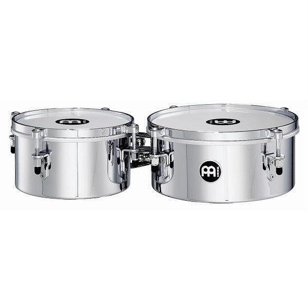 meinl timbales meinl percussion mit810ch 8inch and 10inch mini timbales chrome finish