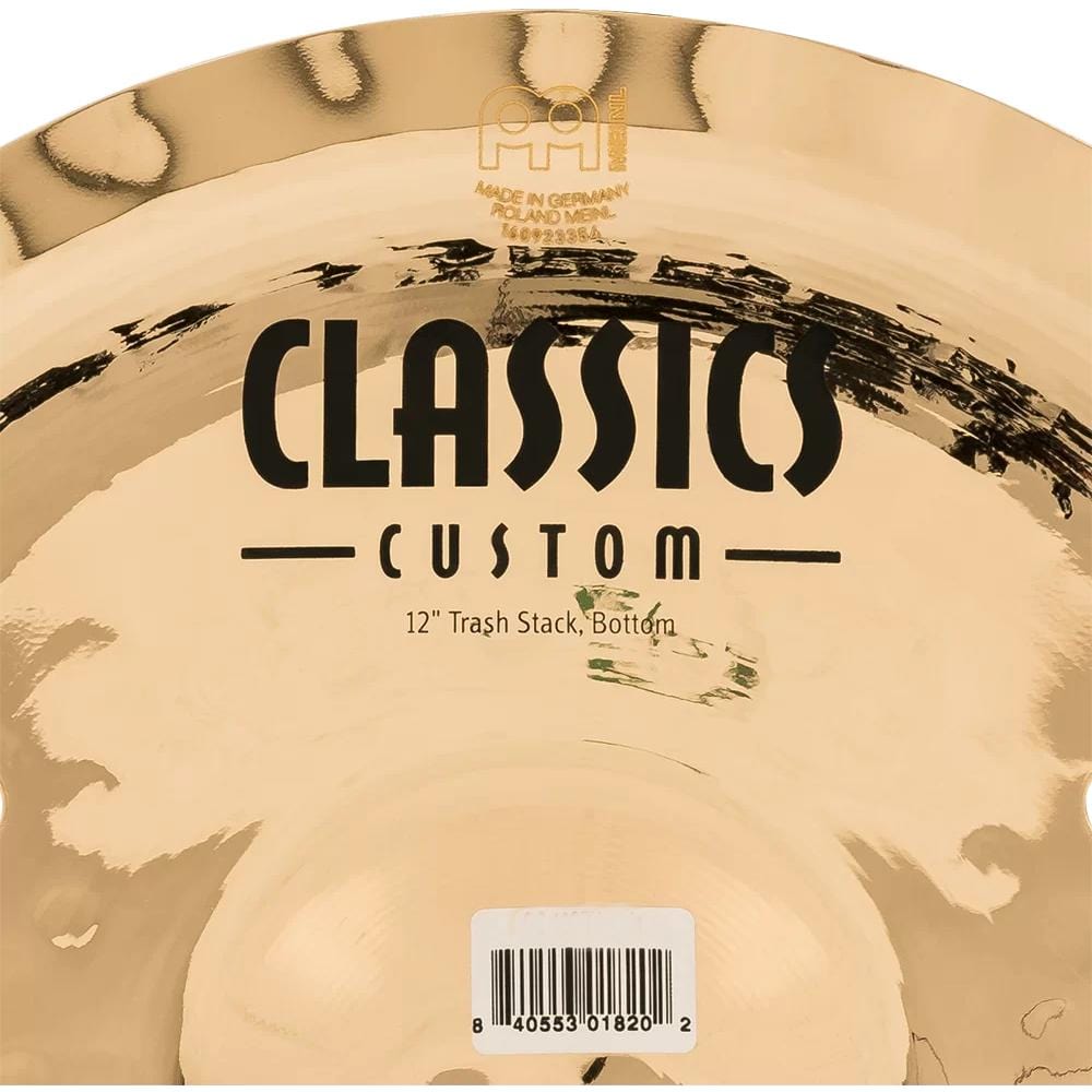 meinl trash stack cymbals meinl cc12stk classics custom 12inch trash stack brilliant cymbal