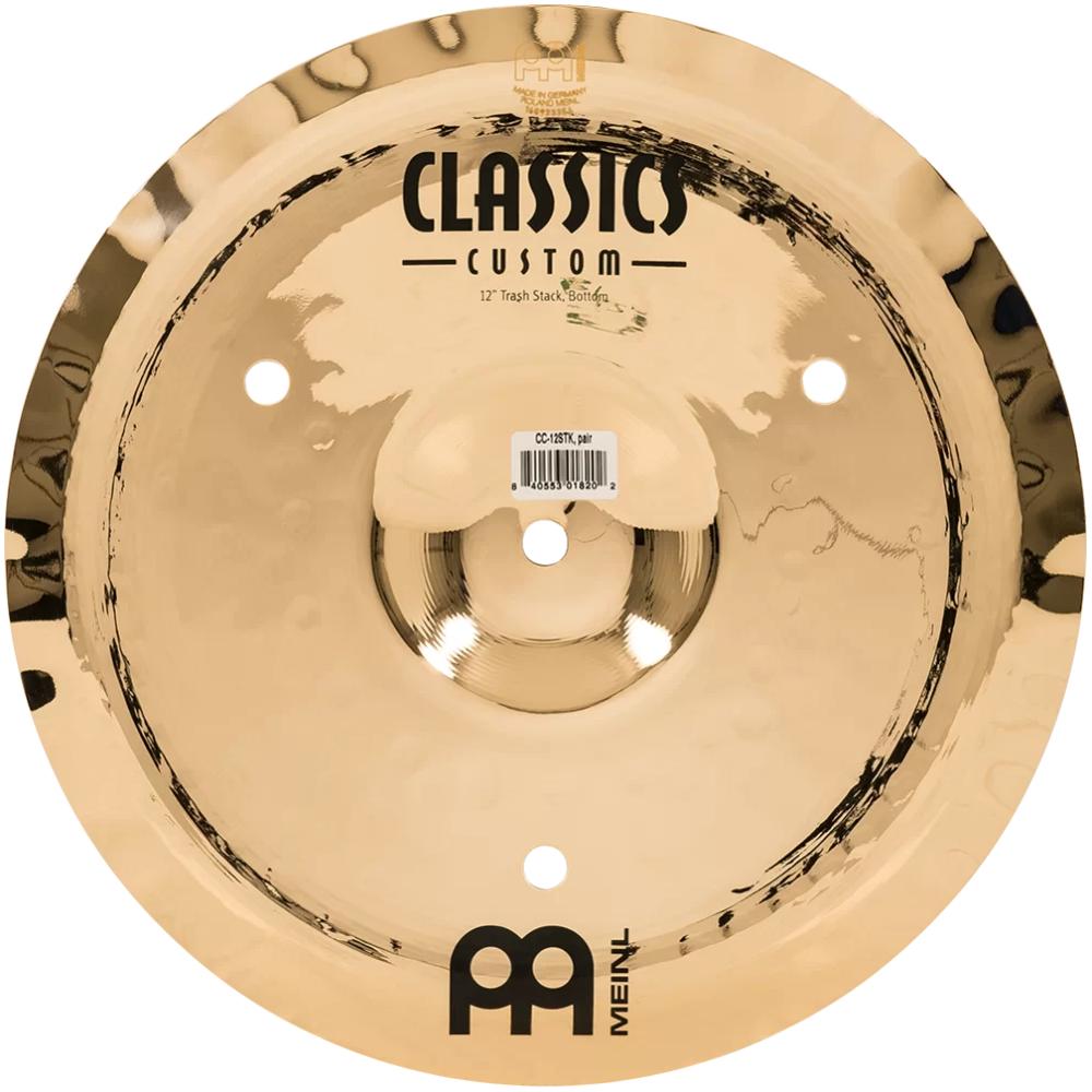meinl trash stack cymbals meinl cc12stk classics custom 12inch trash stack brilliant cymbal
