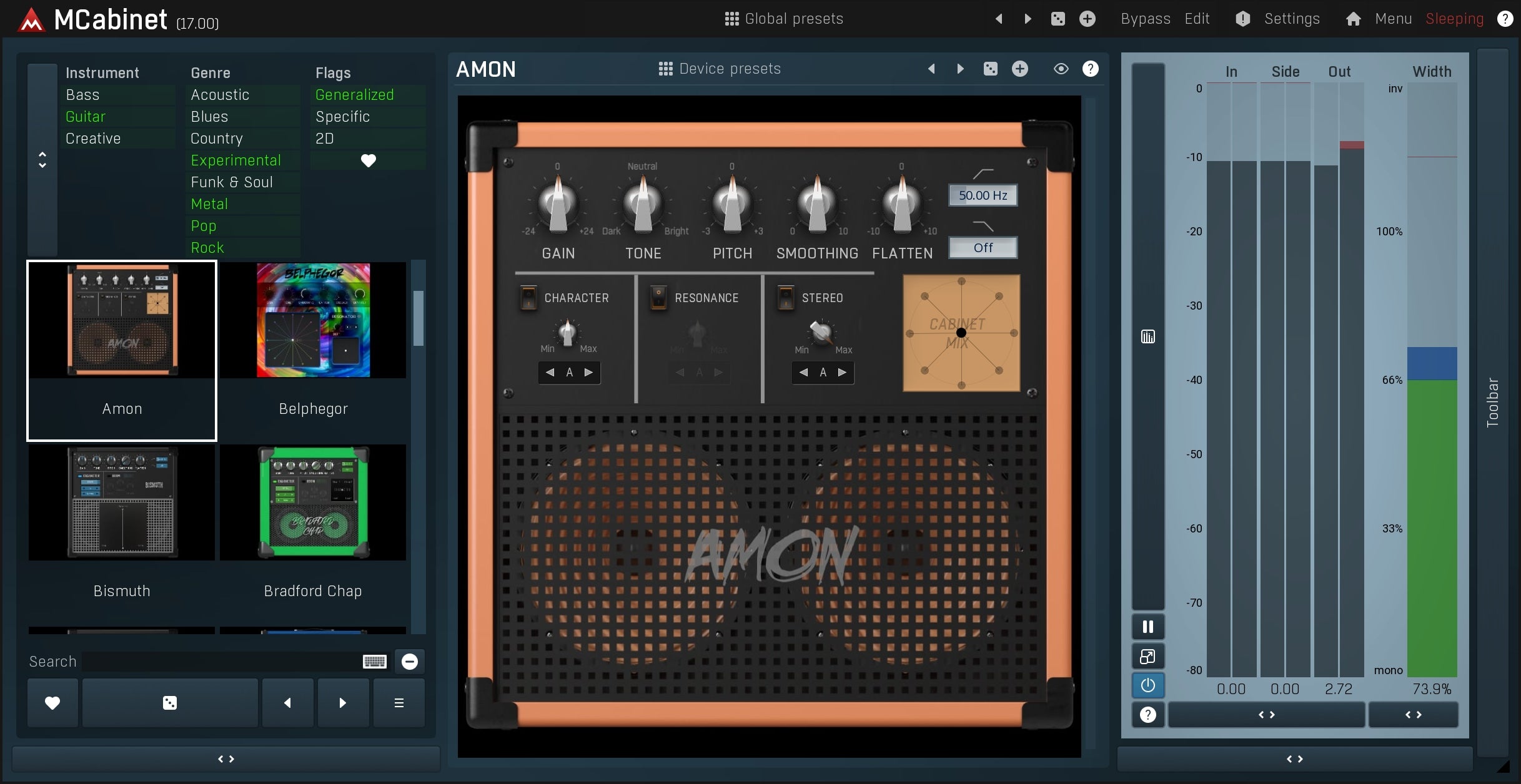 MELDA Virtual Instruments MELDA MCabinet Cabinet Simulator