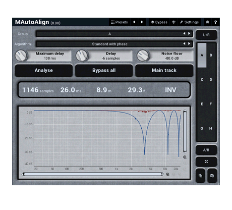 MELDA Virtual Processors MELDA MAutoAlign Phase Alignment – Professional Audio Software & Plugin
