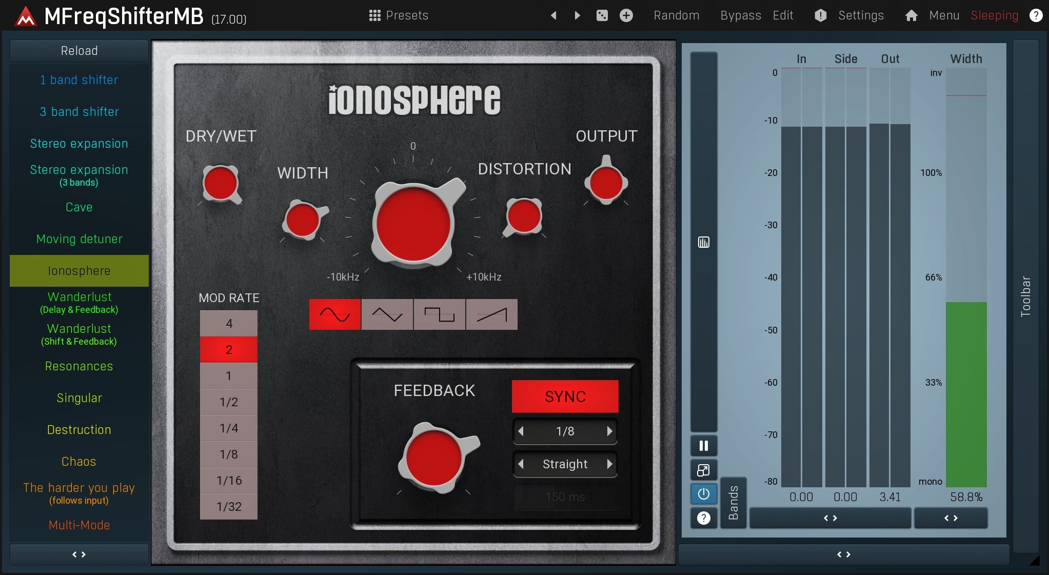 MELDA Virtual Processors MELDA MFreqShifterMB Frequency Shifter – Professional Audio Software & Plugin