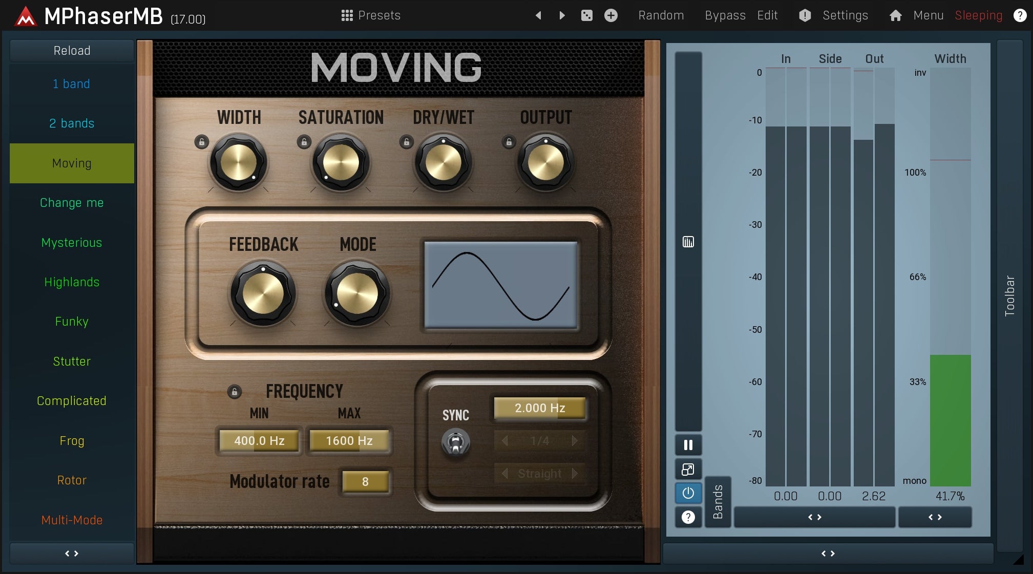 MELDA Virtual Processors MELDA MPhaserMB Phaser