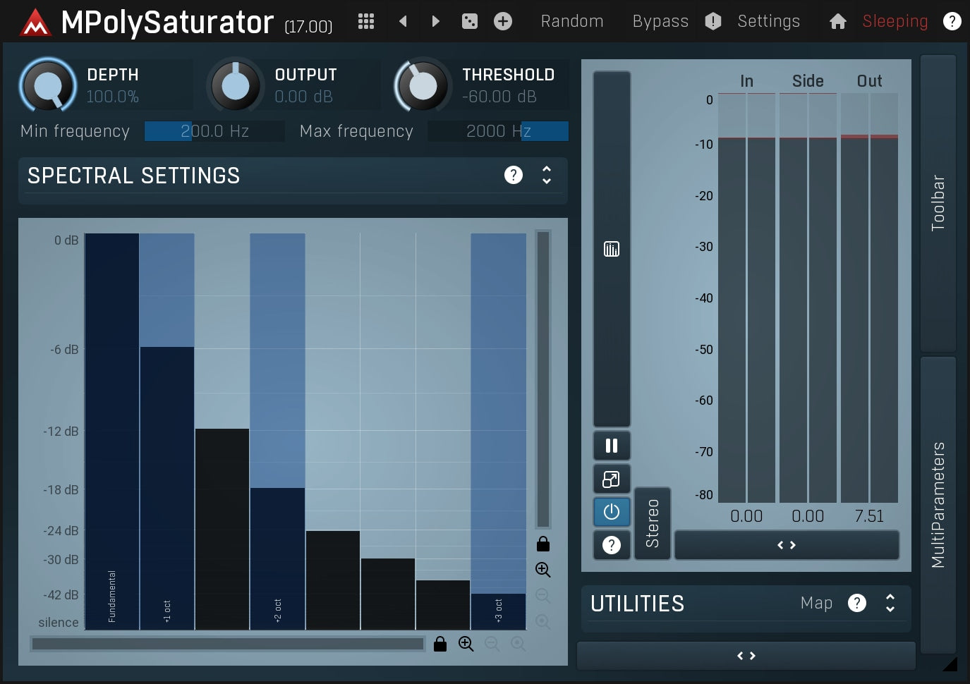 MELDA Virtual Processors MELDA MPolySaturator Saturator – Professional Audio Software & Plugin