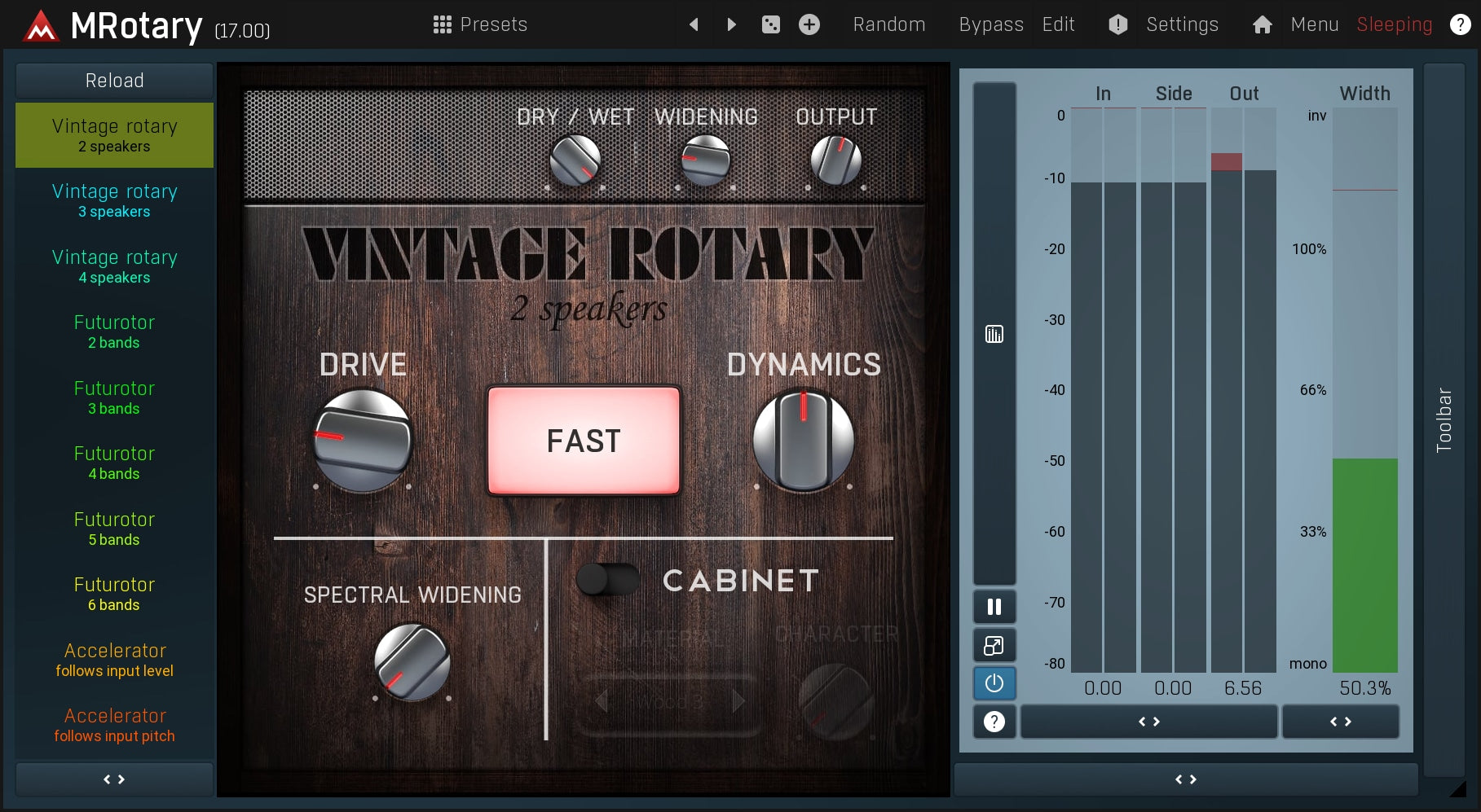 MELDA Virtual Processors MELDA MRotary Rotary Effect