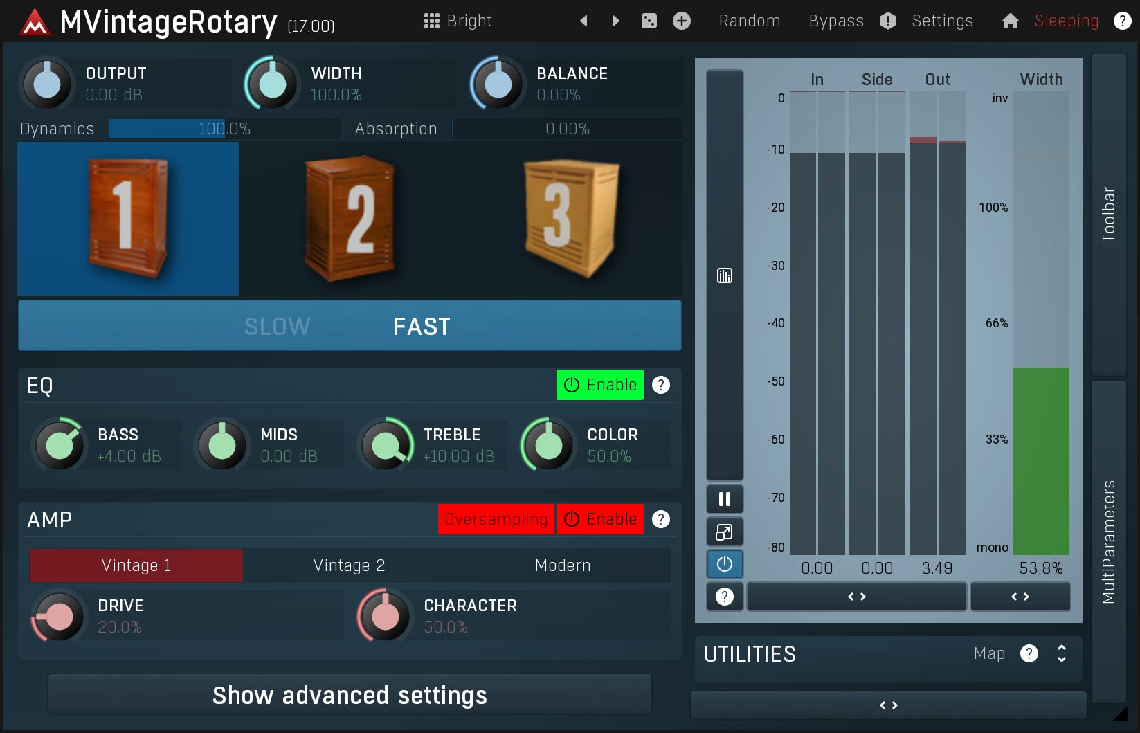 MELDA Virtual Processors MELDA MVintageRotary Rotary Effect