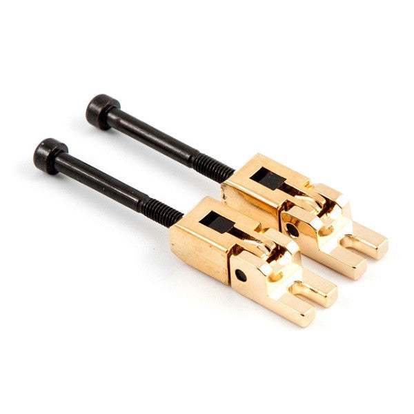mighty mite nuts and saddles mighty mite mm3701g floyd rose bridge saddle for 2 & 5 string - gold