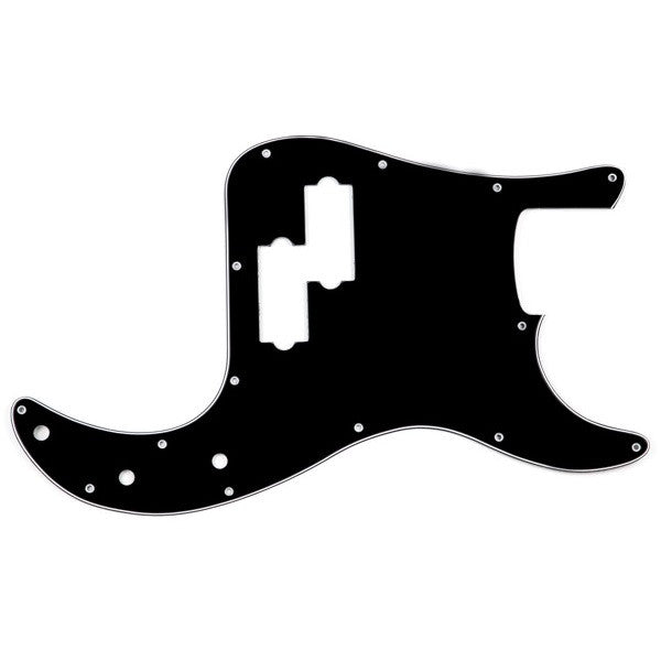 mighty mite pickups mighty mite mm5700 squire bass replacement pickguard - b/w/b