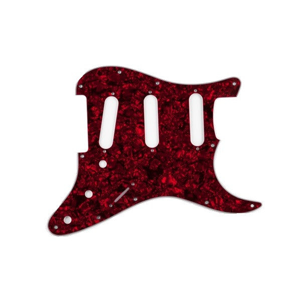 mighty mite pickups mighty mite mm5903r squire replacement pickguard sss - red pearl