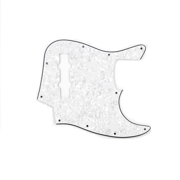 mighty mite pickups mighty mite mm5907w squire jazz bass replacement pickguard-white pearl