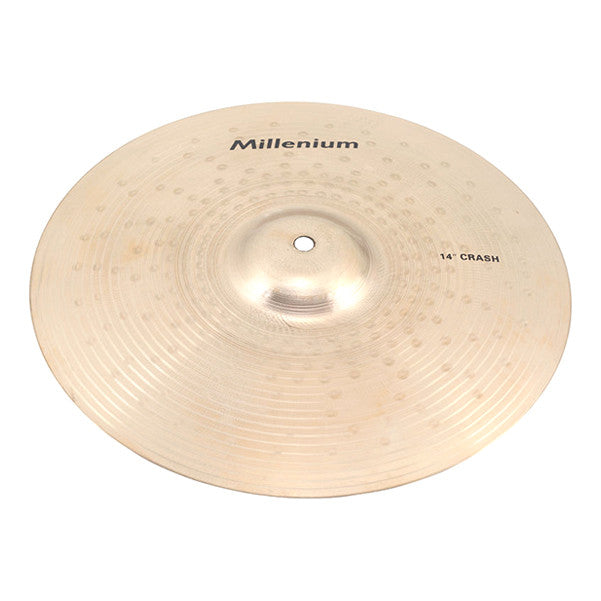 millenium crash cymbals 14-inch millenium b20 crash cymbal