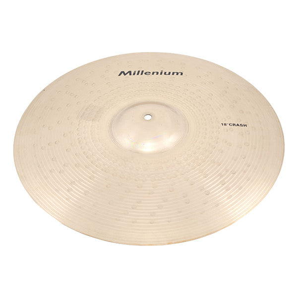 millenium crash cymbals millenium 18-inch b20 crash cymbal