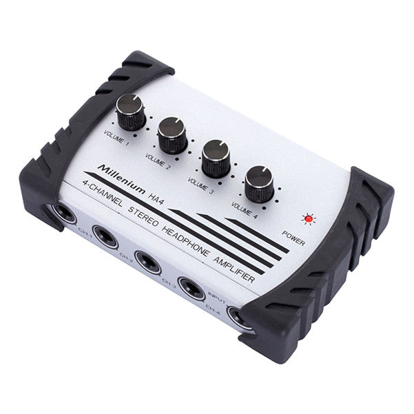 millenium headphone amplifiers millenium ha 4-channel stereo headphone amplifier