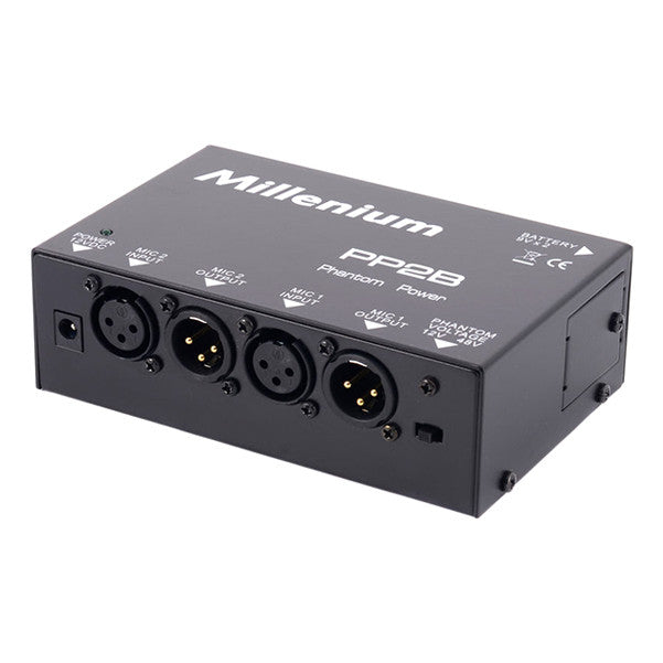 millenium microphone accessories millenium pp2b phantom power adapter