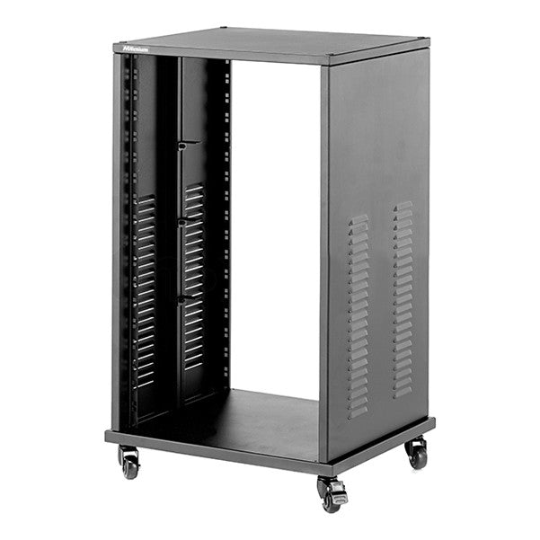 millenium racks and stands millenium sr-2018 professional 18u studio rack - black