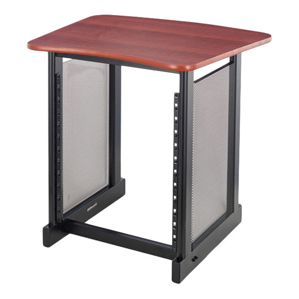 millenium racks and stands millenium ws10 12u studio rack - dark cherry