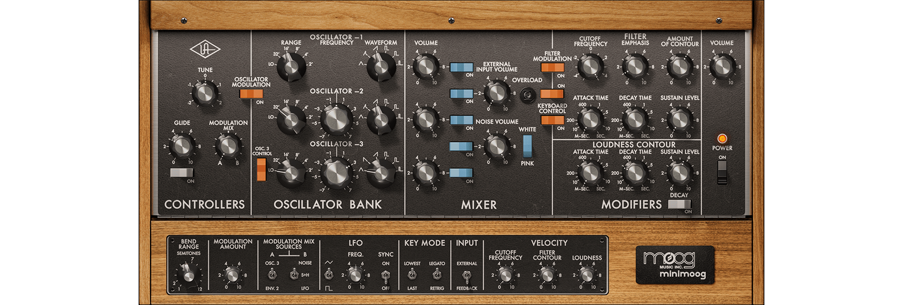 UAD Moog Minimoog: Minimoog Synthesizer