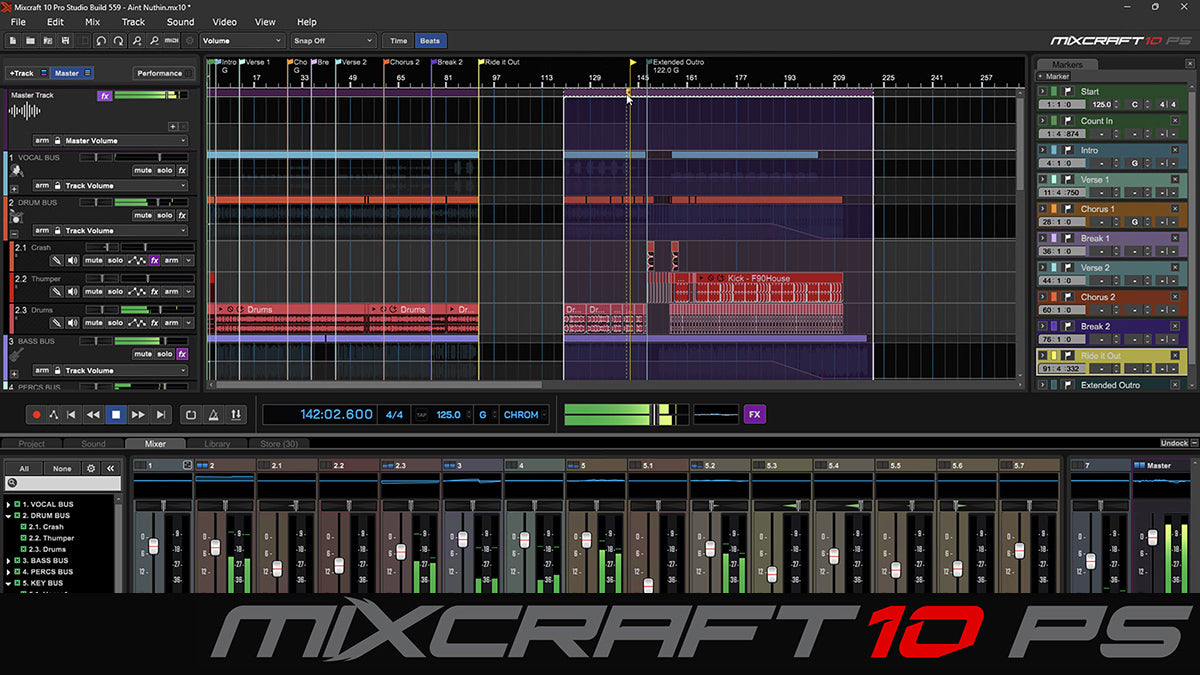 Acoustica Mixcraft 10.5 Pro Studio Professional Multi-Track Recording Suite