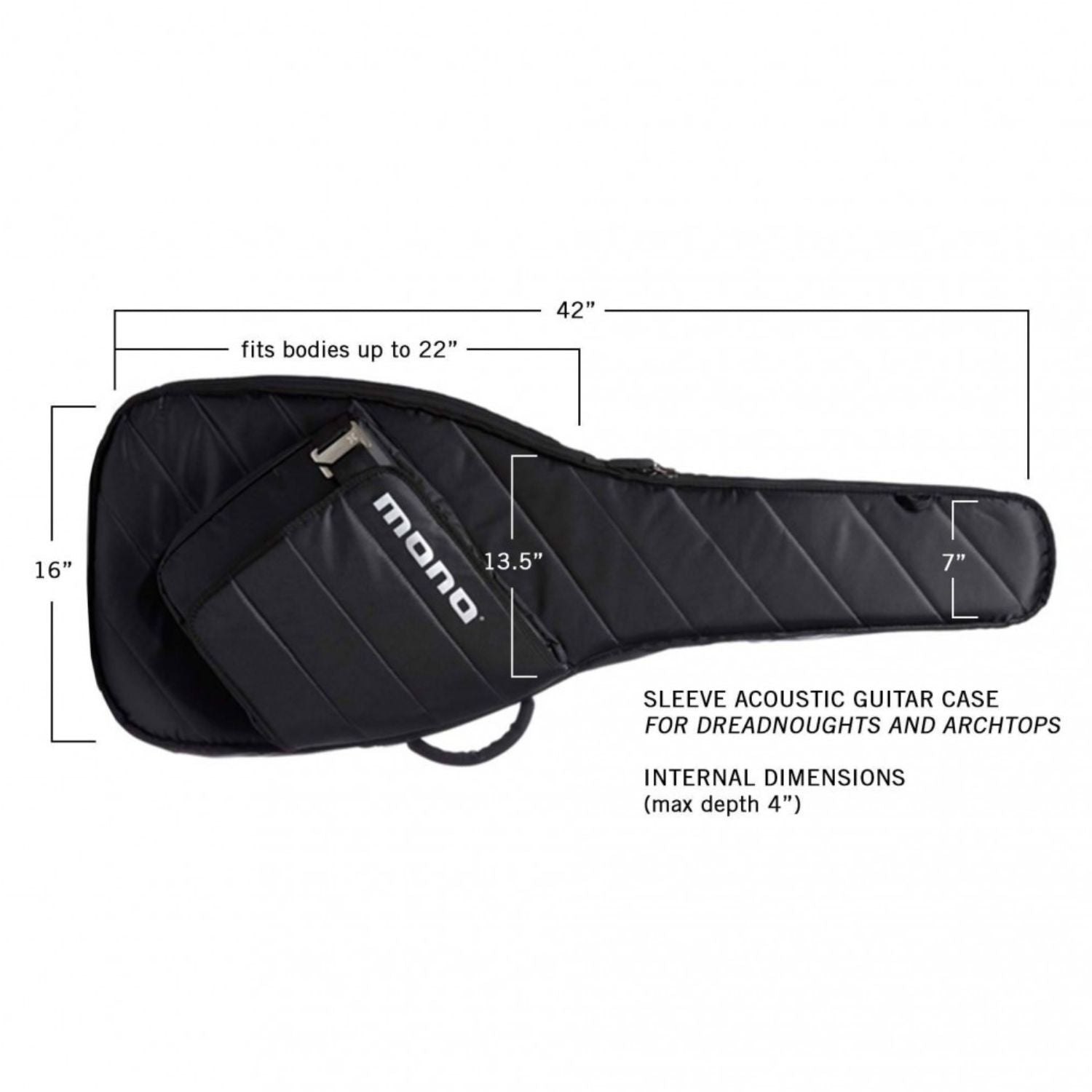 Mono Creators Acoustic Guitar Gigbags Mono M80-SAD-V2 Sleeve Acoustic Guitar Bag