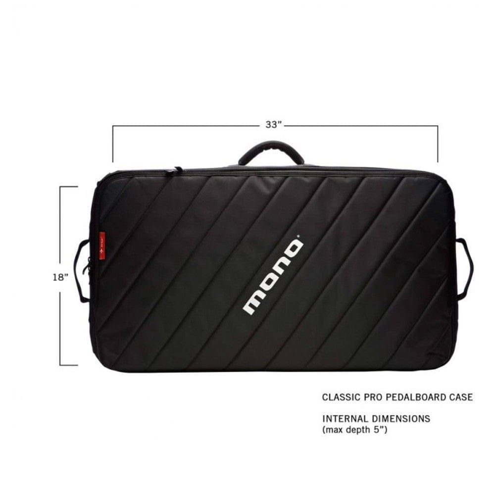 mono creators pedal board cases mono creators m80-pb3 classic pro pedalboard case - black