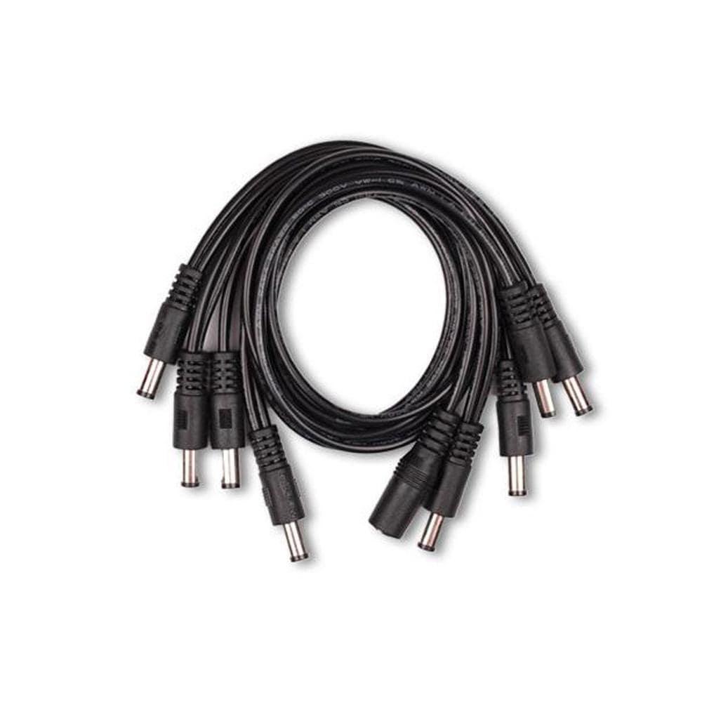 mooer cables and connectors mooer pdc-8s 5-way straight angled power cable