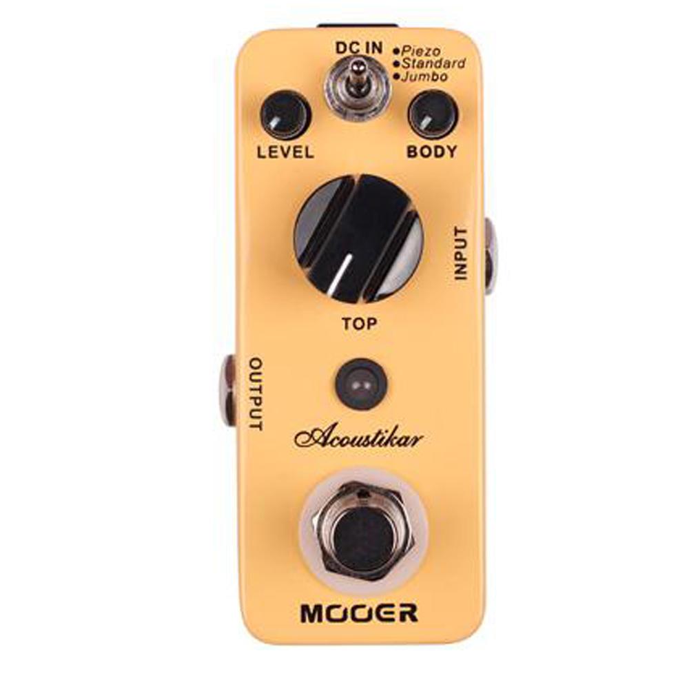 mooer effect pedals mooer acoustikar acoustic guitar simulation effects pedal