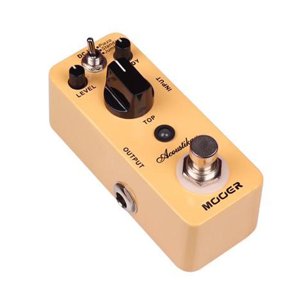 mooer effect pedals mooer acoustikar acoustic guitar simulation effects pedal