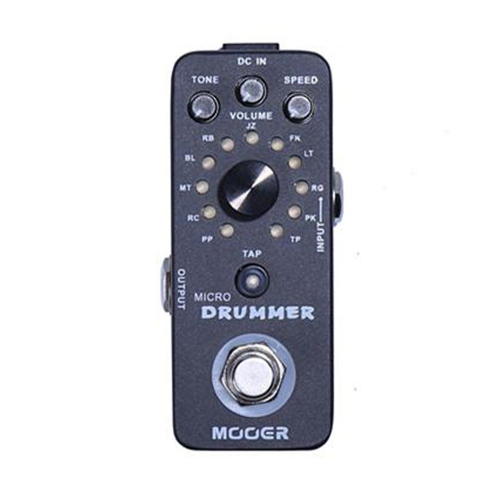 mooer effect pedals mooer micro drummer digital drum machine effects pedal