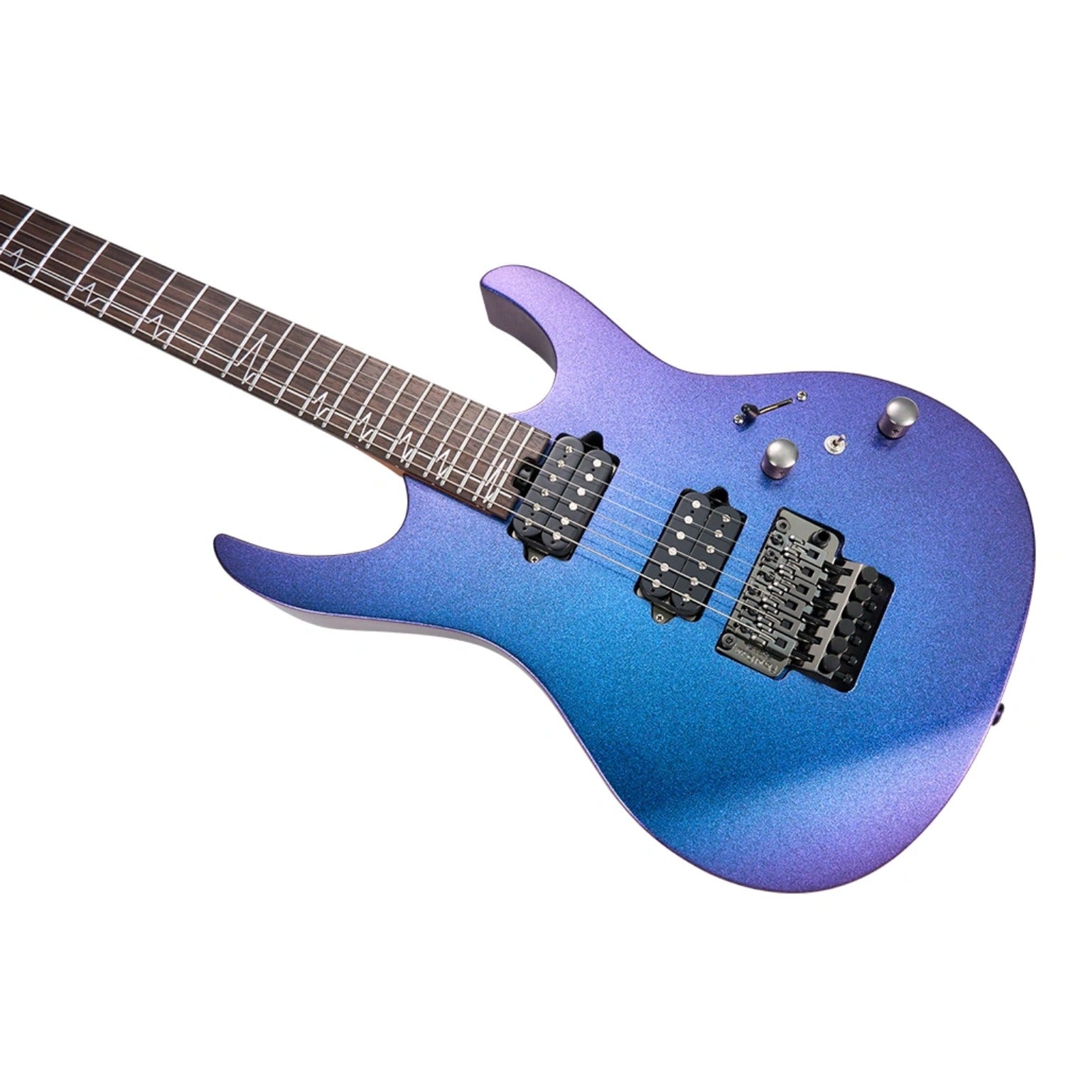 Mooer Electric Guitars Mooer MMT100 FR 6 String Electric Guitar #color_aurora-purple