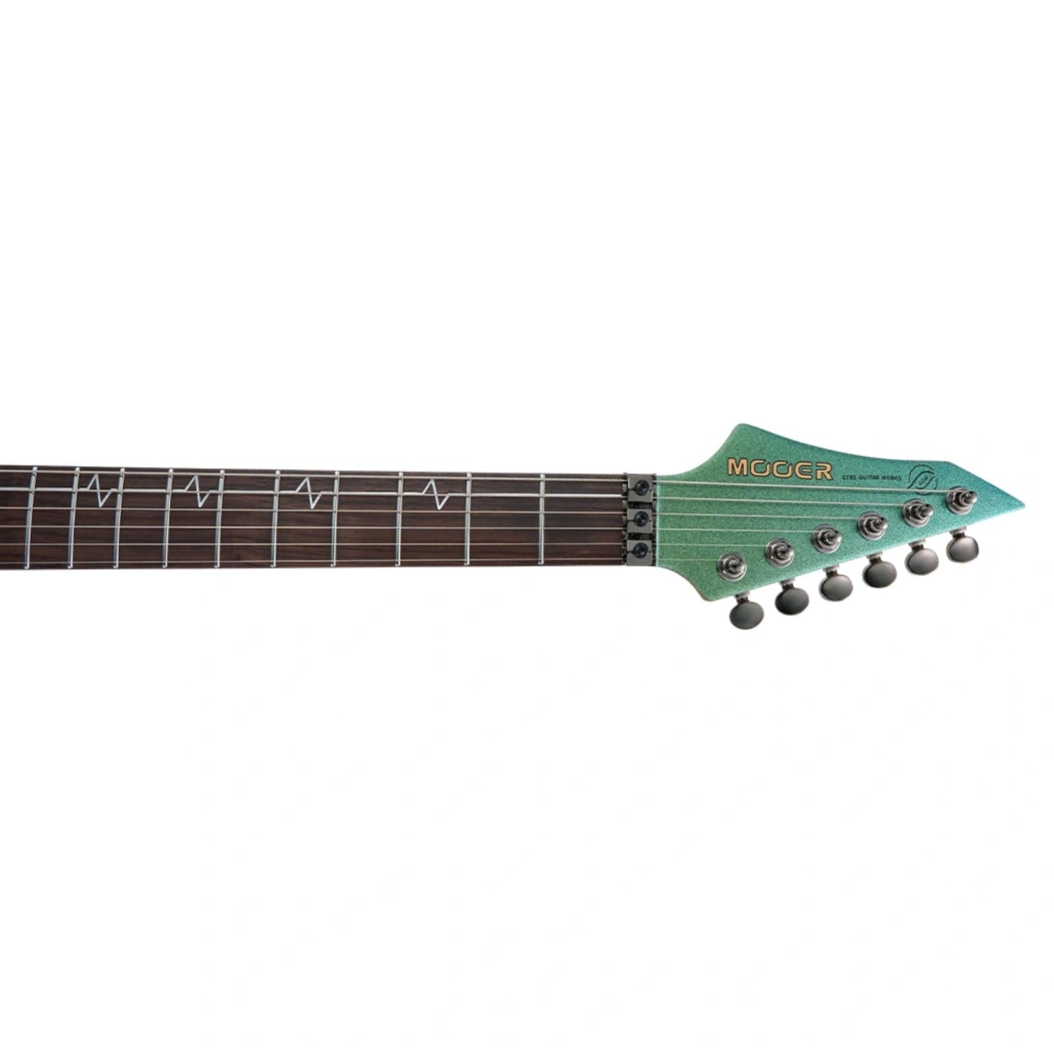Mooer Electric Guitars Mooer MMT100 FR 6 String Electric Guitar #color_aurora-green