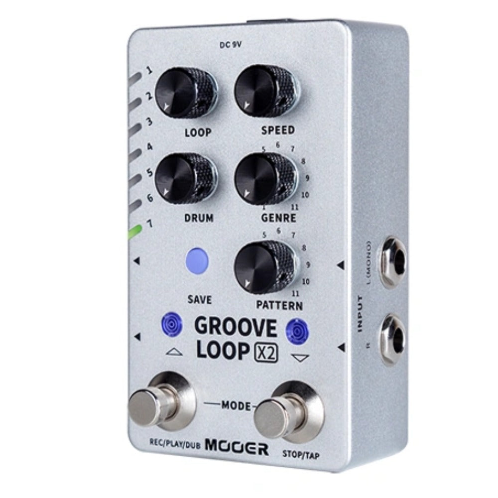 Mooer Looper Pedals Mooer Groove Loop X2 Stereo Looper & Drum Machine Pedal