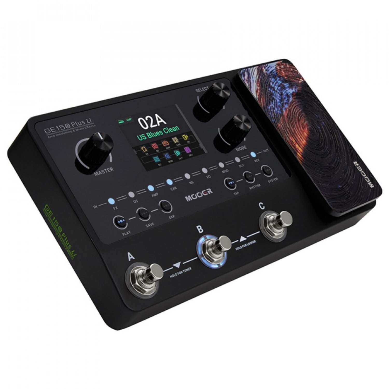 Mooer Multi-Effects Pedals Mooer GE150 Plus Li Rechargeable Lithium Battery Version Multi Effect Pedal