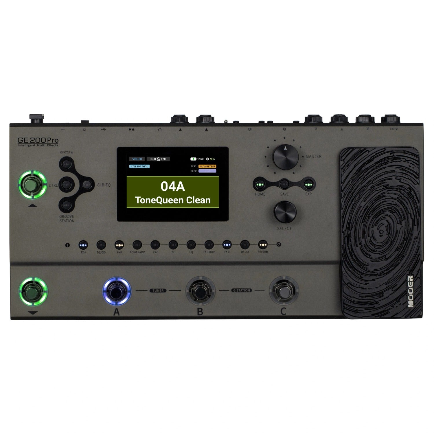 Mooer Multi-Effects Pedals Mooer GE200 Pro Intelligent Multi Effects Pedal