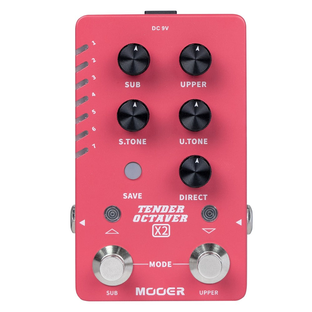 Mooer Octave Pedals Mooer Tender Octaver X2 Octave Effect Pedal