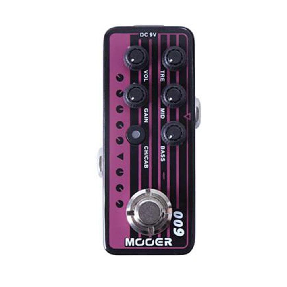 mooer pre amps mooer 009-blacknight delay reverb effects pre amp