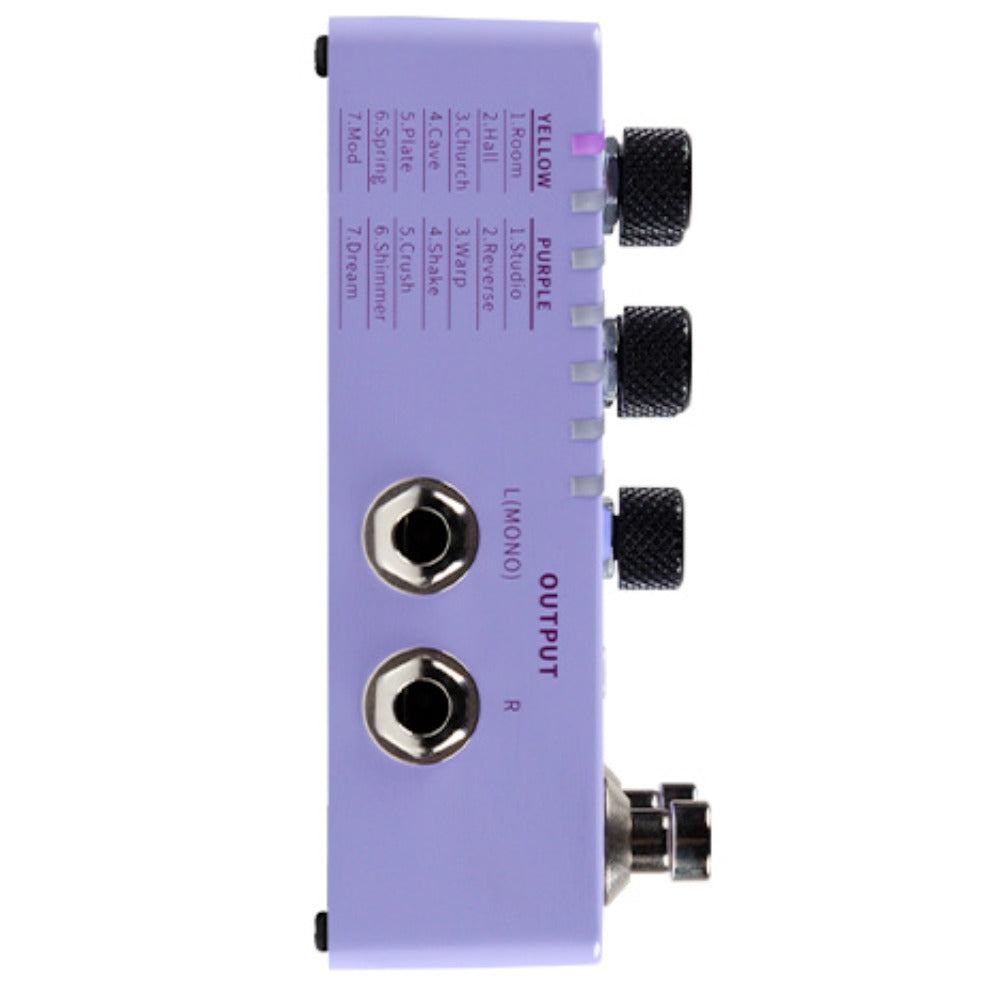 Mooer Reverb Pedals Mooer R7 Reverb X2 Dual Footswitch Stereo Reverb Pedal