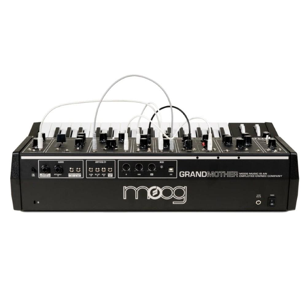 moog synthesizers moog grandmother semi-modular analog synthesizer #color_all-black-dark-series-edition