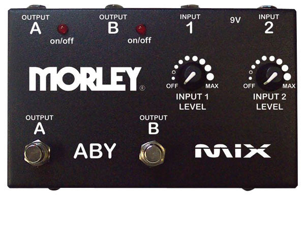 morley effect pedals morley aby mix guitar mixer/combiner