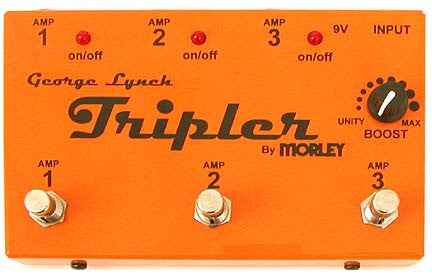 morley effect pedals morley george lynch tripler selector/combiner pedal