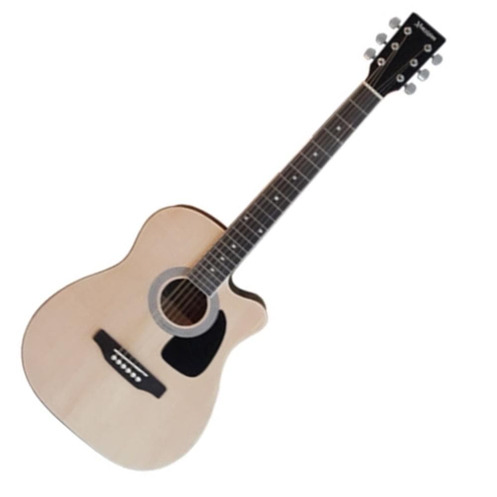 morrison acoustic guitars morrison 38" cutaway acoustic guitar – natural