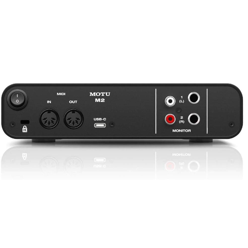 motu audio interfaces motu m2 usb-c audio interface with ableton live lite