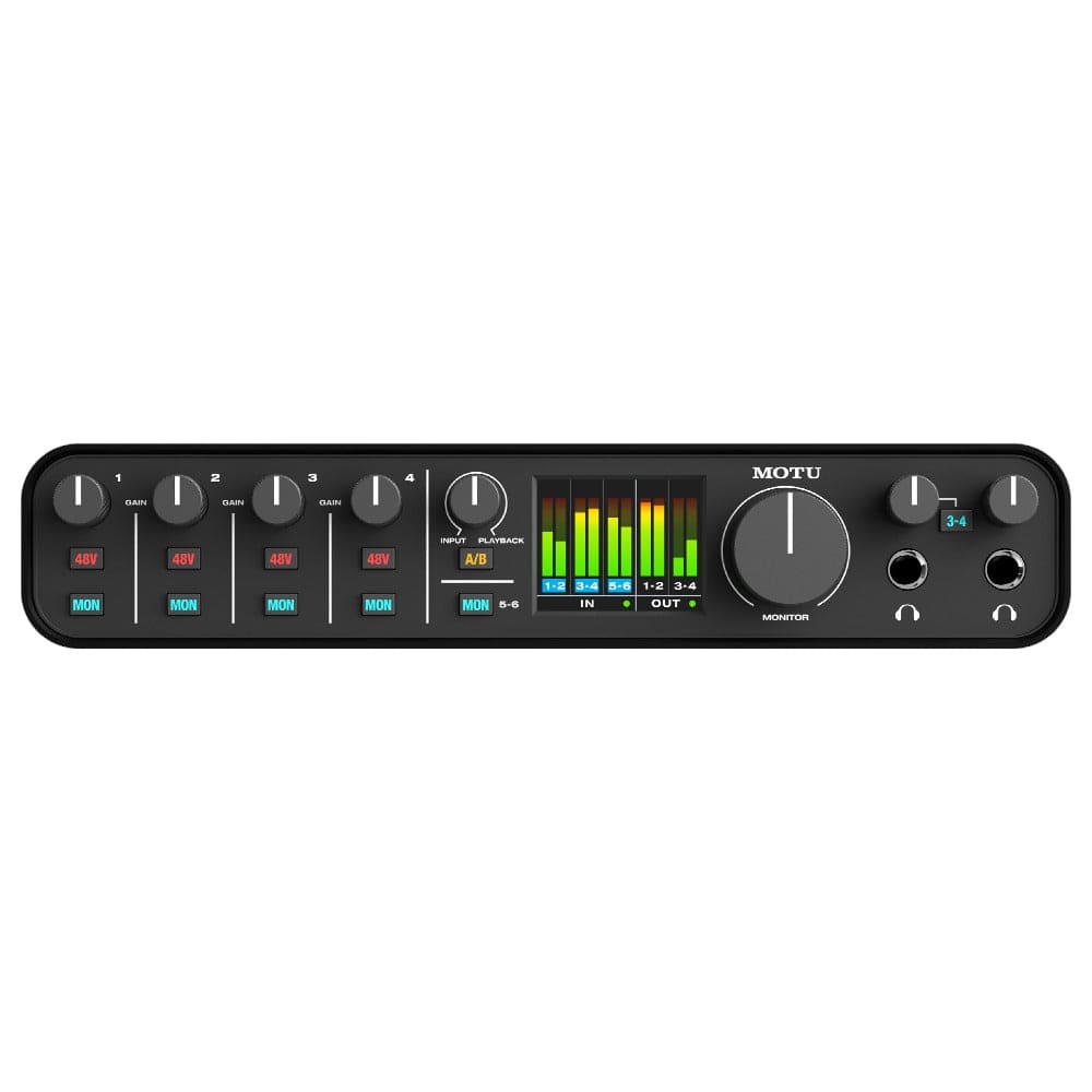 motu audio interfaces motu m6 6-in/4-out usb-c audio interface